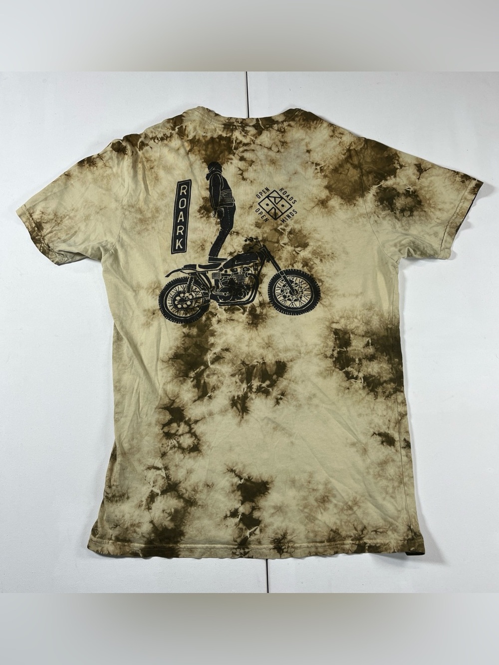 Roark Shirt Premium Tee Crewneck Open Roads Motorcycle Tie Dye Men’s S